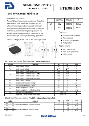FTK3810HNN Datasheet PDF First Silicon Co., Ltd