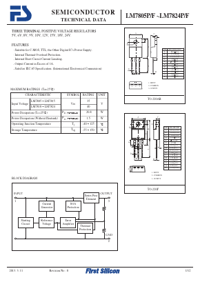 LM7810P Datasheet PDF First Silicon Co., Ltd