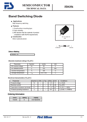 FDS356 Datasheet PDF First Silicon Co., Ltd