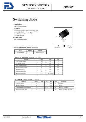 FDS160VT1G Datasheet PDF First Silicon Co., Ltd