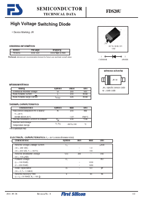 FDS20U Datasheet PDF First Silicon Co., Ltd