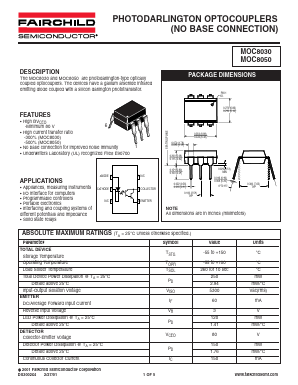 MOC8030 Datasheet PDF Fairchild Semiconductor