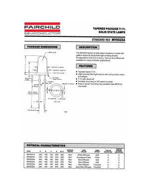 MV5026A Datasheet PDF Fairchild Semiconductor