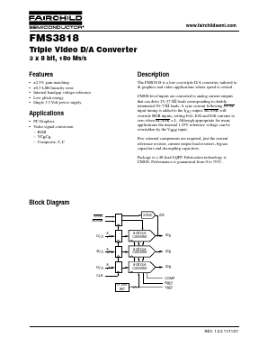 FMS3818KRC Datasheet PDF Fairchild Semiconductor
