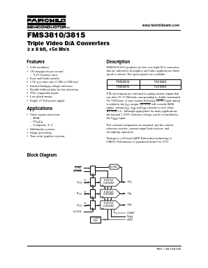 FMS3810 Datasheet PDF Fairchild Semiconductor