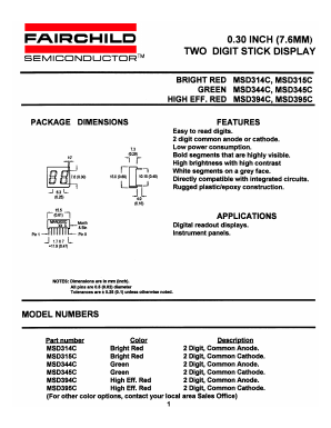 MSD344C Datasheet PDF Fairchild Semiconductor