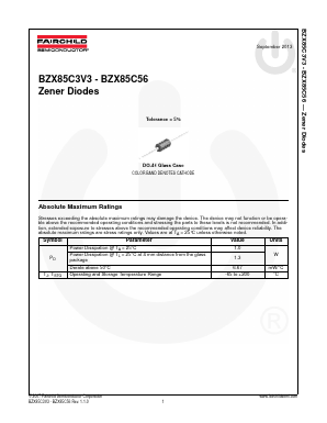BZX85C3V3 Datasheet PDF Fairchild Semiconductor