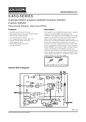 5Q0765RT Datasheet PDF Fairchild Semiconductor