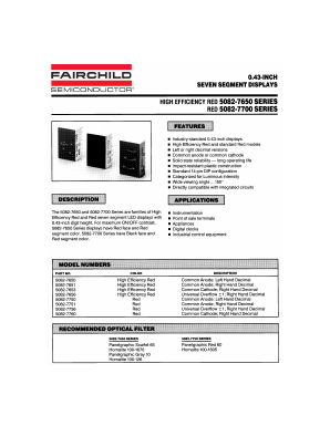 5082-7750 Datasheet PDF Fairchild Semiconductor