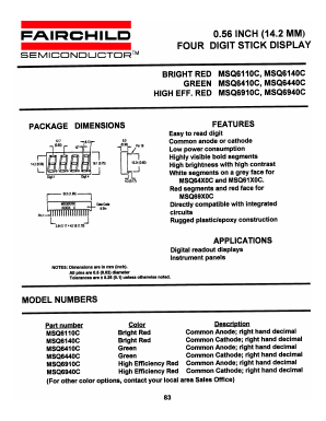 MSQ6140C Datasheet PDF Fairchild Semiconductor