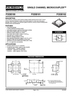 FODB101 Datasheet PDF Fairchild Semiconductor