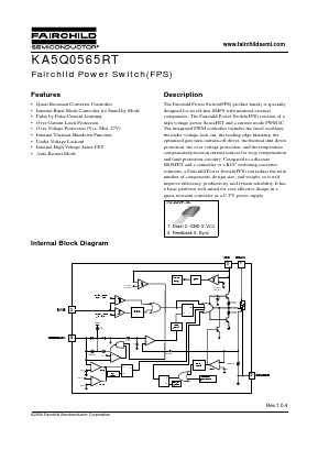 KA5Q0565RTYDTU Datasheet PDF Fairchild Semiconductor