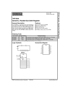 74F164ASC_NL Datasheet PDF Fairchild Semiconductor