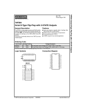 74F564SJ Datasheet PDF Fairchild Semiconductor