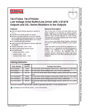 74LVT2244SJ Datasheet PDF Fairchild Semiconductor