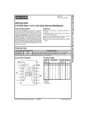 DM74ALS253N Datasheet PDF Fairchild Semiconductor