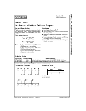 DM74ALS05A Datasheet PDF Fairchild Semiconductor