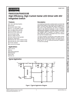 FAN5333BSX Datasheet PDF Fairchild Semiconductor