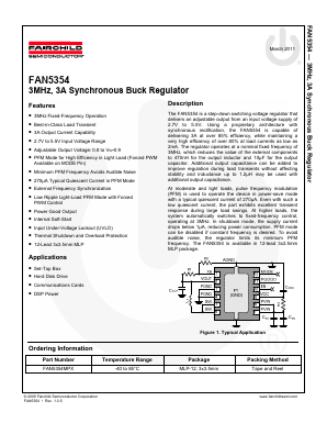 FAN5354 Datasheet PDF Fairchild Semiconductor