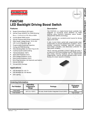 FAN7340 Datasheet PDF Fairchild Semiconductor