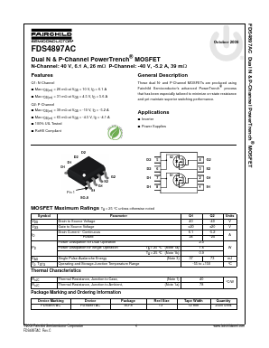 FDS4897AC Datasheet PDF Fairchild Semiconductor