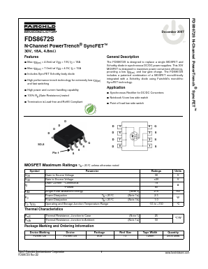 FDS8672S Datasheet PDF Fairchild Semiconductor