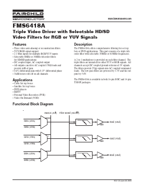 FMS6418A Datasheet PDF Fairchild Semiconductor