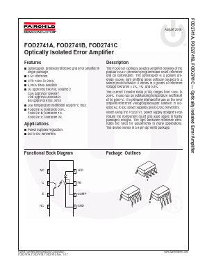 FOD2741AT Datasheet PDF Fairchild Semiconductor