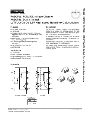 FOD250LS Datasheet PDF Fairchild Semiconductor