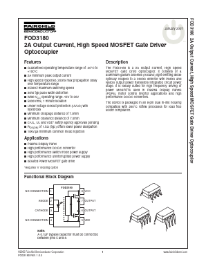 FOD3180S Datasheet PDF Fairchild Semiconductor