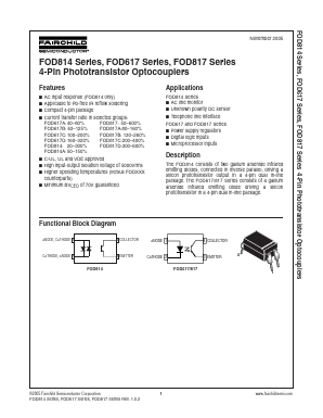 FOD617DSD Datasheet PDF Fairchild Semiconductor