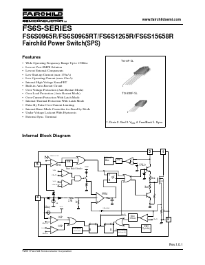 FS6S0965R-TU Datasheet PDF Fairchild Semiconductor