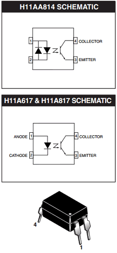 H11A817.300W Datasheet PDF Fairchild Semiconductor