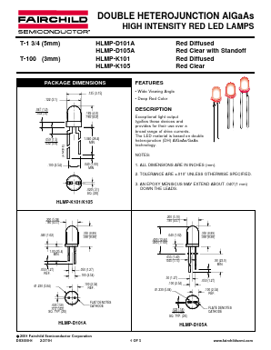 HLMP-D101 Datasheet PDF Fairchild Semiconductor