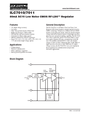 ILC7011AIC533X Datasheet PDF Fairchild Semiconductor