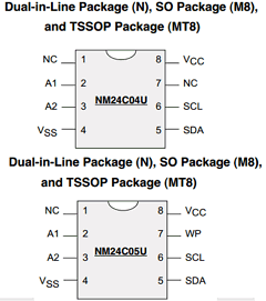 NM24C04UFM8 Datasheet PDF Fairchild Semiconductor