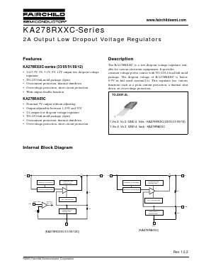 KA278RA09C Datasheet PDF Fairchild Semiconductor