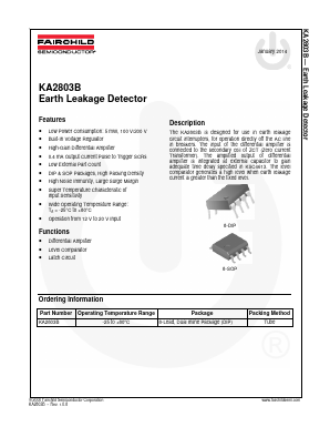KA2803B Datasheet PDF Fairchild Semiconductor
