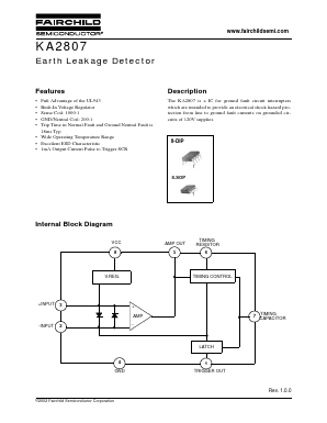 KA2807D Datasheet PDF Fairchild Semiconductor