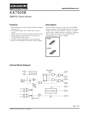 KA7500 Datasheet PDF Fairchild Semiconductor