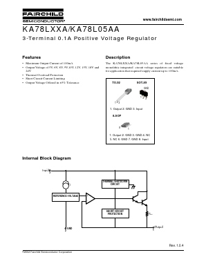 KA78L24AZ Datasheet PDF Fairchild Semiconductor