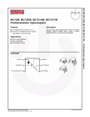 MCT2VM Datasheet PDF Fairchild Semiconductor