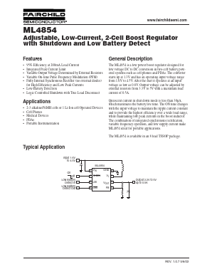ML4854IT Datasheet PDF Fairchild Semiconductor