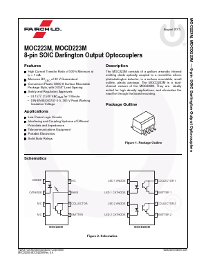 MOCD223M Datasheet PDF Fairchild Semiconductor