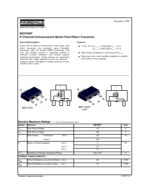 NDT456 Datasheet PDF Fairchild Semiconductor