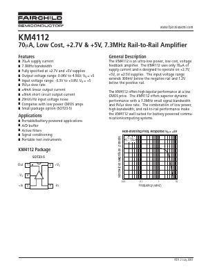 KM4112IT5 Datasheet PDF Fairchild Semiconductor