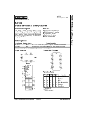 74F269SC Datasheet PDF Fairchild Semiconductor