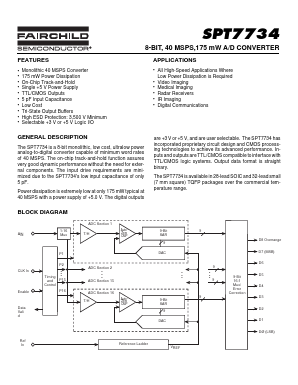 SPT7734SCS Datasheet PDF Fairchild Semiconductor
