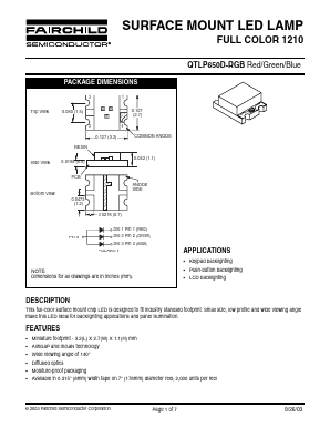 QTLP650D-RGB Datasheet PDF Fairchild Semiconductor