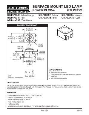 QTLP673C-ICTR Datasheet PDF Fairchild Semiconductor